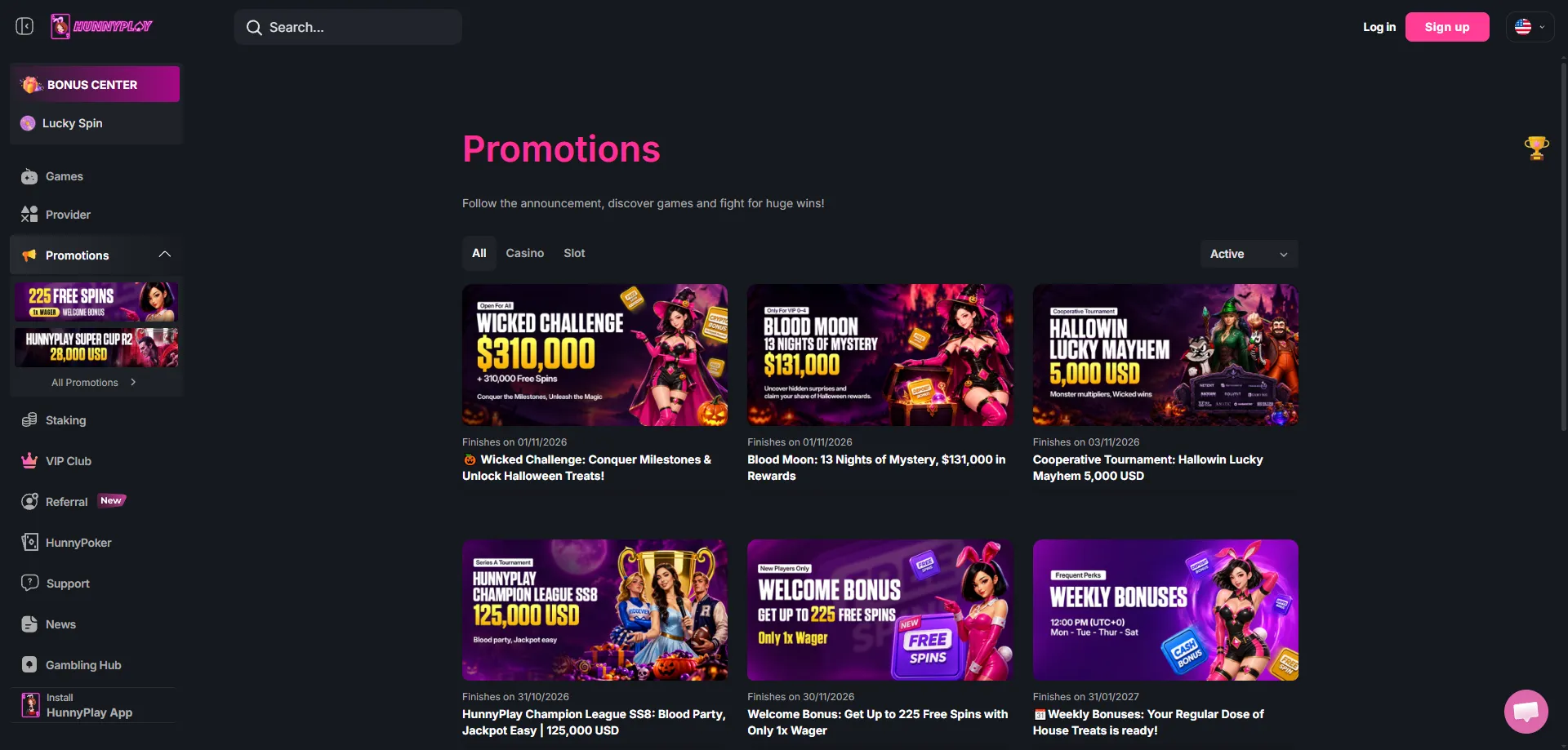 Hunnyplay Casino welcome bonus claimed on smartphone browser